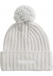 Women's Cap Calvin klein Oversized Knit Beanie W/ Pompom K60K608535-PAA Grey