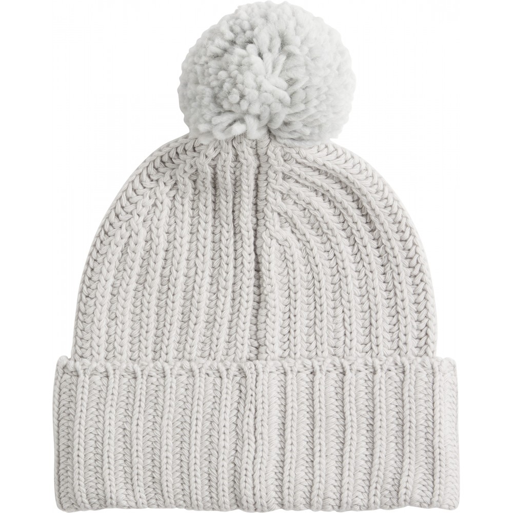 Γυναικείος Σκουφος Calvin klein Oversized Knit Beanie W/ Pompom K60K608535-PAA Γκρι