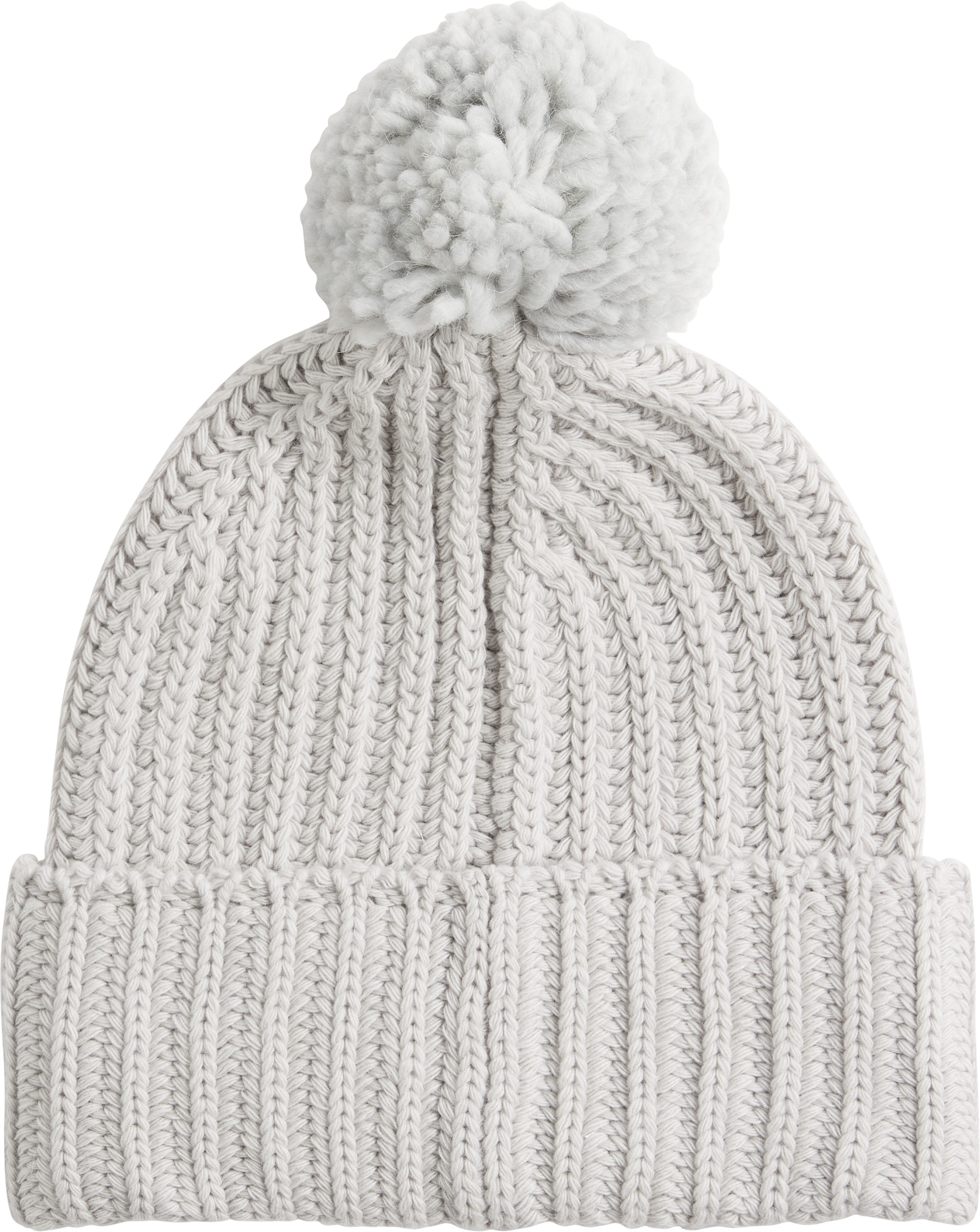 Women's Cap Calvin klein Oversized Knit Beanie W/ Pompom K60K608535-PAA Grey