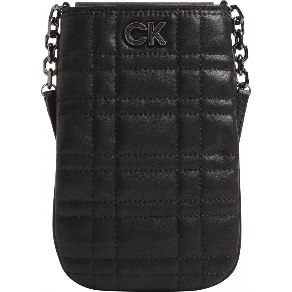 Calvin klein Re-Lock Quilt Phone Pouch K60K609911-BAX Black