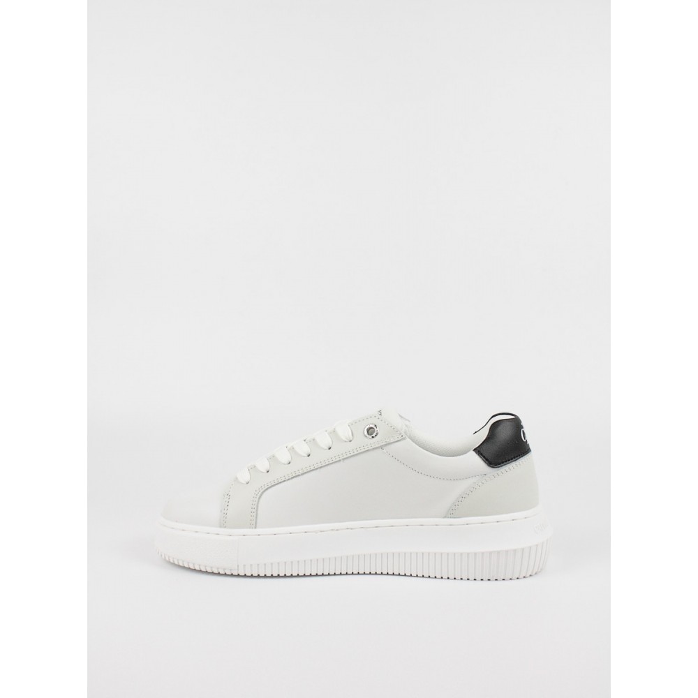 Γυναικεία Sneaker Calvin KLein Chunky Cupsole Laceup Mon Lth Wn YW0YW00823-0LC Ασπρο Γυναικεία Sneaker Calvin KLein Chunky Cupsole Laceup Mon Lth Wn YW0YW00823-0LC Ασπρο