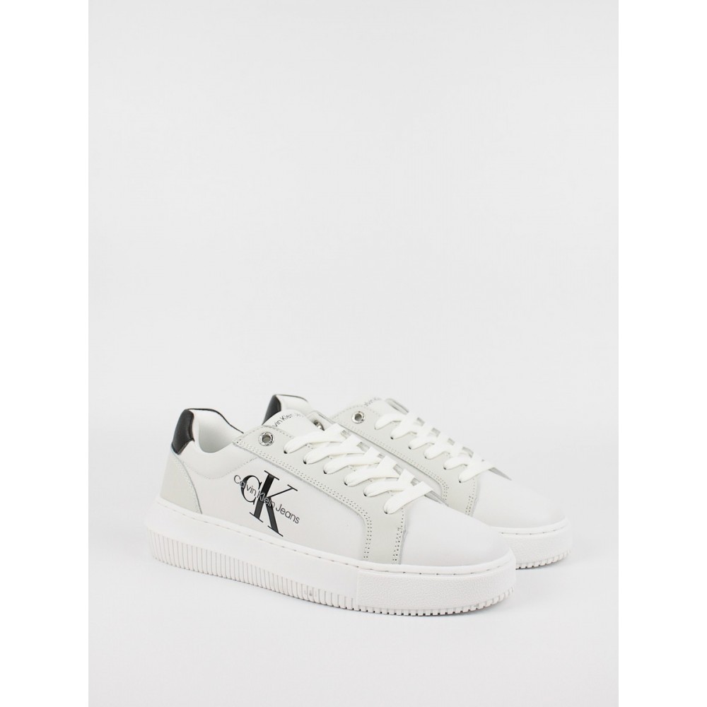 Γυναικεία Sneaker Calvin KLein Chunky Cupsole Laceup Mon Lth Wn YW0YW00823-0LC Ασπρο Γυναικεία Sneaker Calvin KLein Chunky Cupsole Laceup Mon Lth Wn YW0YW00823-0LC Ασπρο