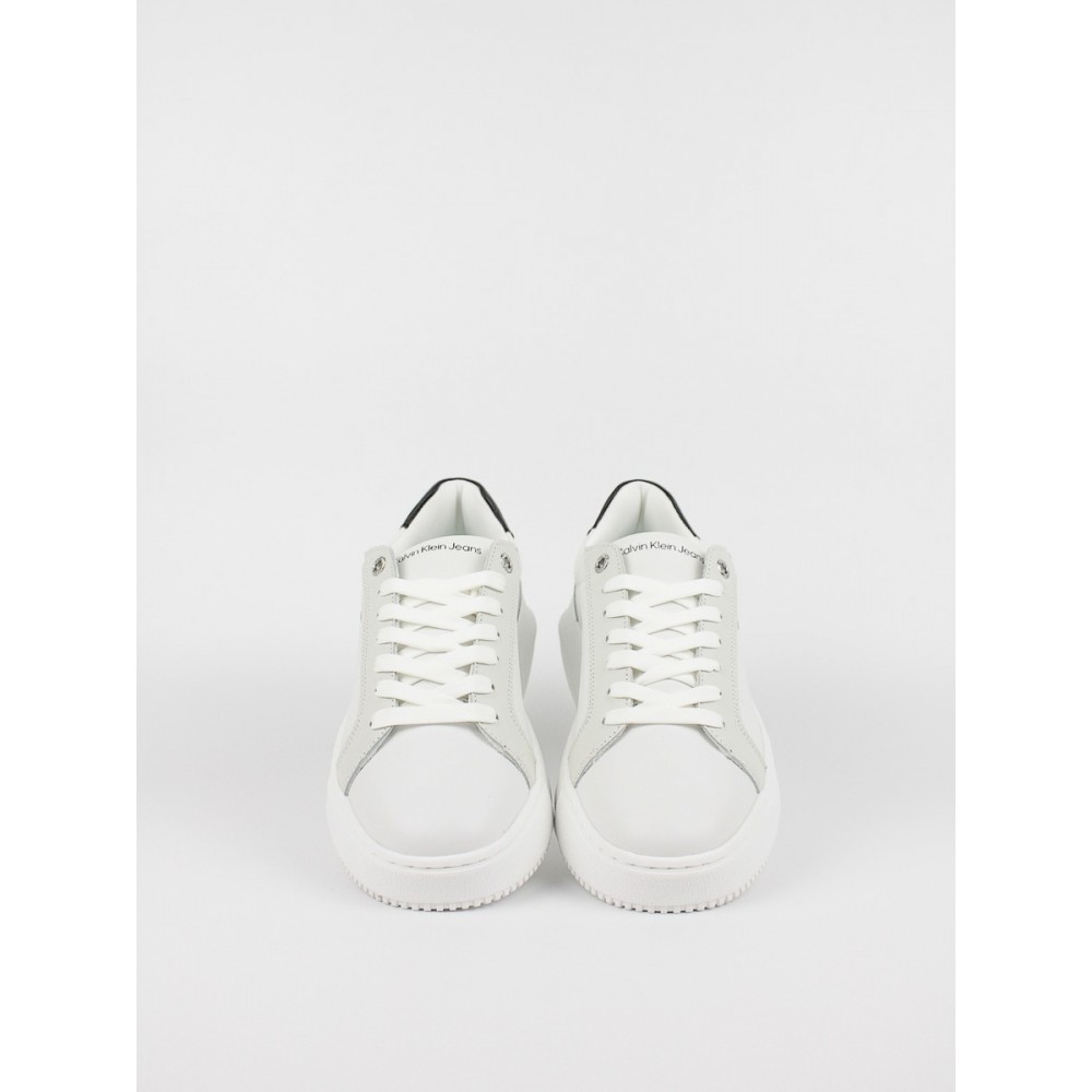 Γυναικεία Sneaker Calvin KLein Chunky Cupsole Laceup Mon Lth Wn YW0YW00823-0LC Ασπρο