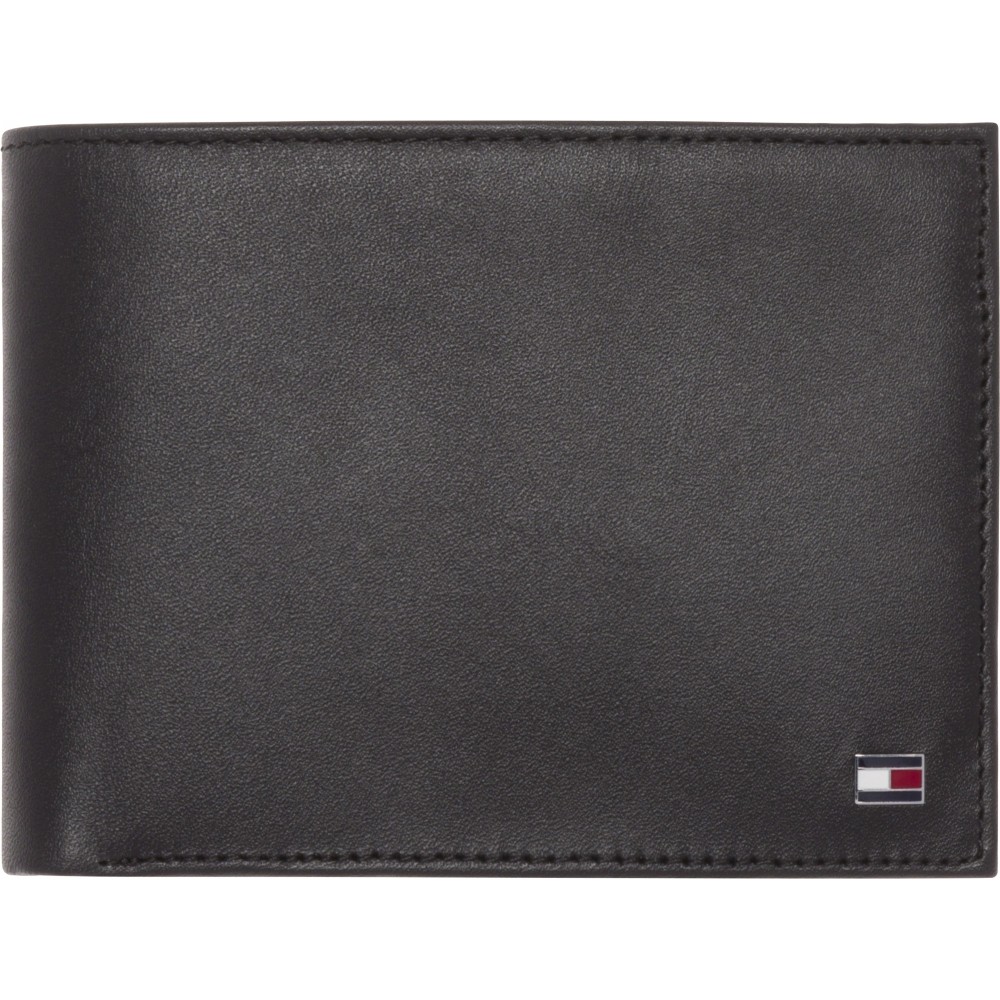 Men Wallet Tommy Hilfiger Eton Cc And Coin Pocket AM0AM00651-002 Black