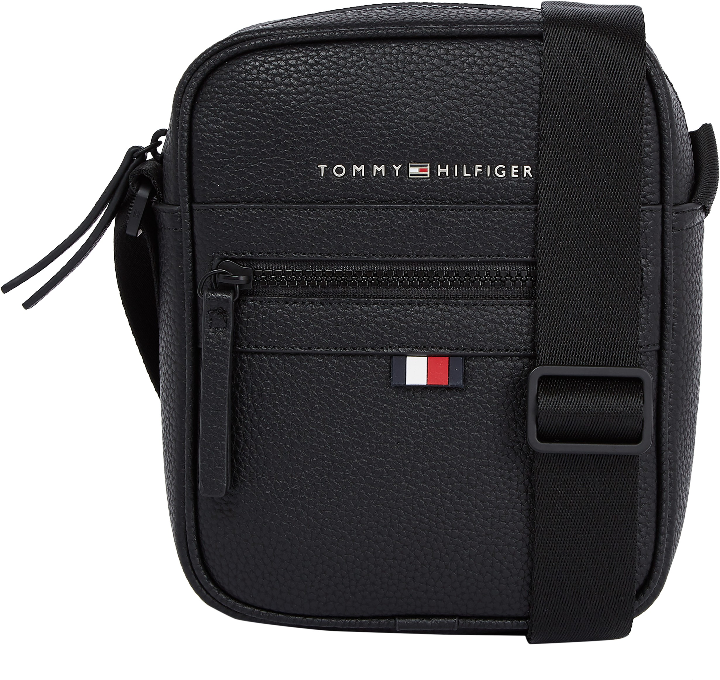 Ανδρικό Τσαντάκι Χιαστή Tommy Hilfiger Essential Pu Mini Reporter AM0AM09504-BDS  Μαύρο