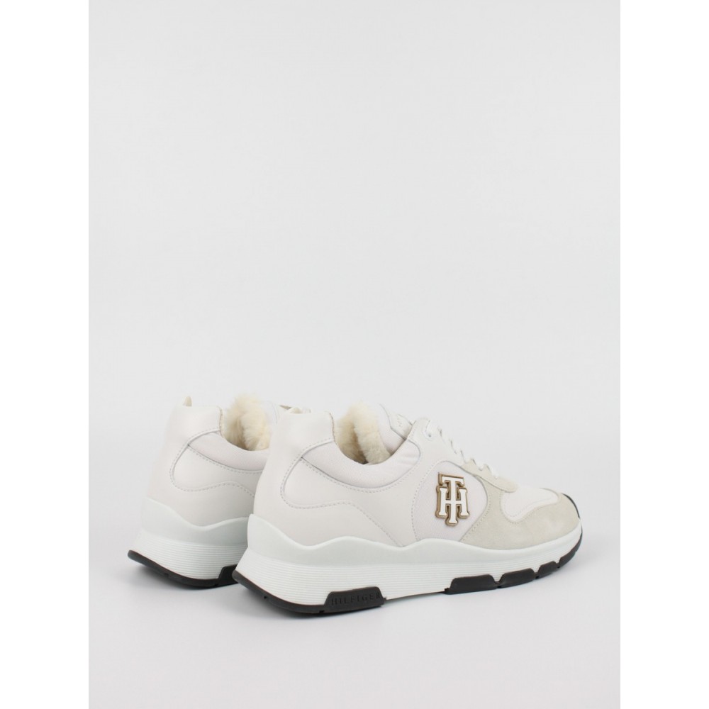 Γυναικεία Sneaker Tommy Hilfiger Th Warmlined Runner Sneaker FW0FW06783-YBL Ασπρο