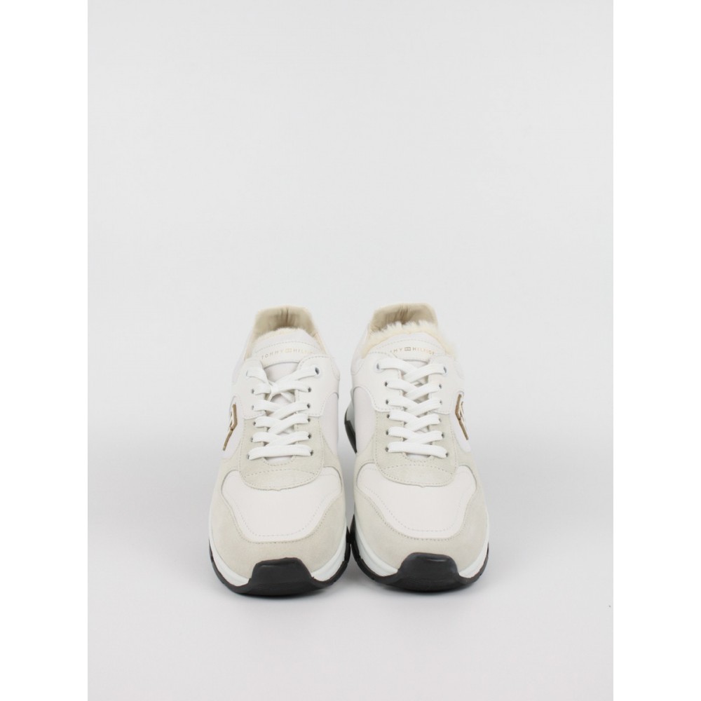 Γυναικεία Sneaker Tommy Hilfiger Th Warmlined Runner Sneaker FW0FW06783-YBL Ασπρο