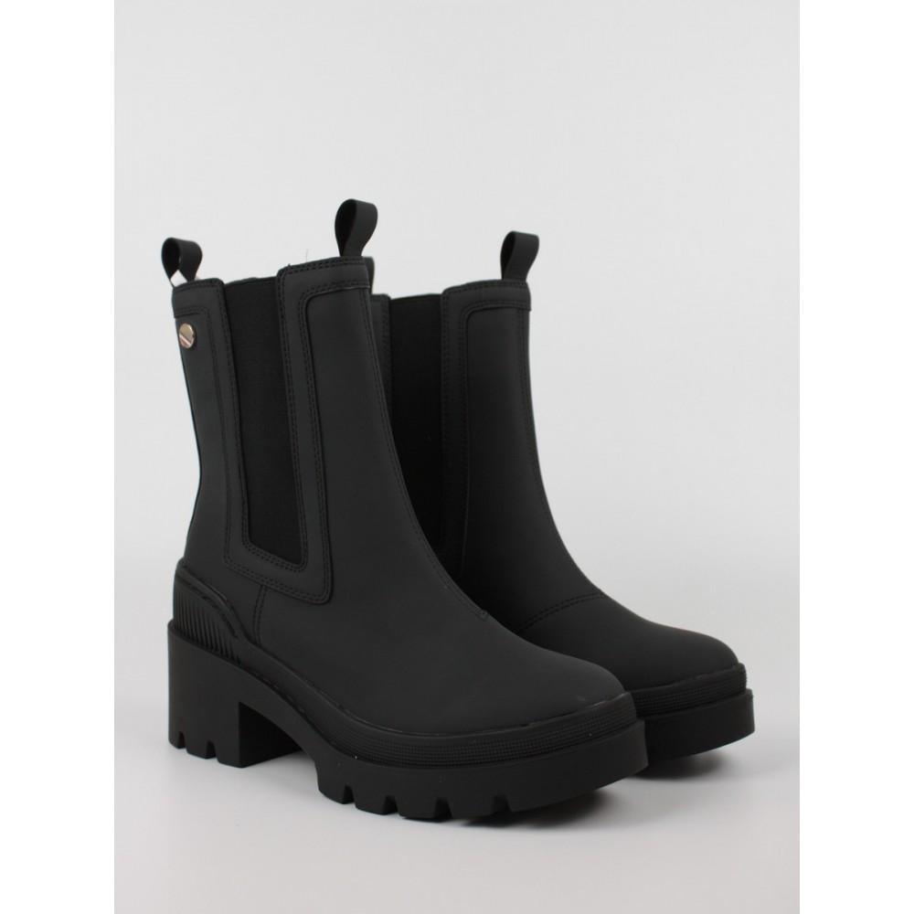 Women's Tommy Hilfiger Heeled Chelsea Boot Bio FW0FW06677-BDS Black