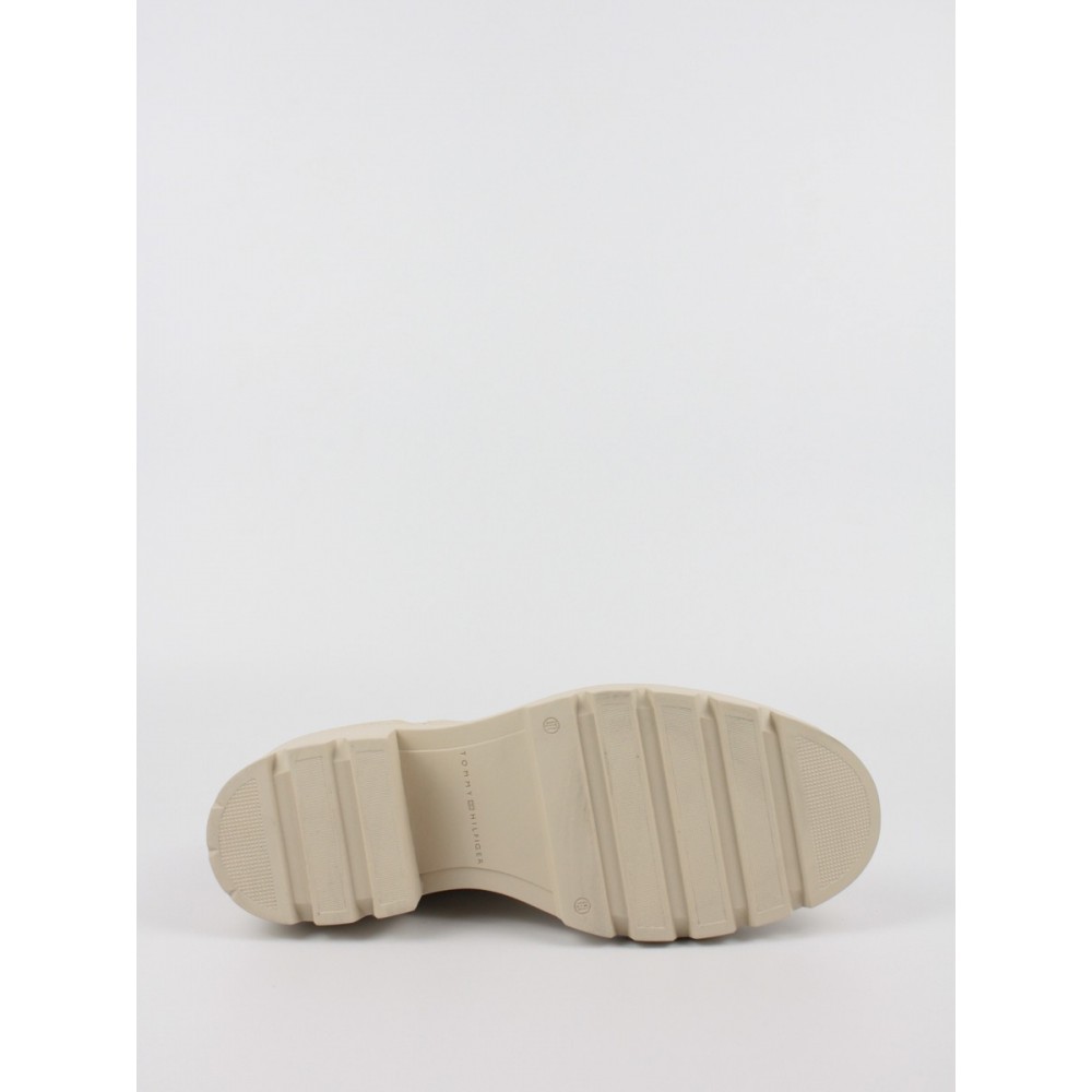 Women\'s Tommy Hilfiger Heeled Chelsea Boot Bio FW0FW06677-ACI Biege