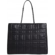 Women's Bag Calvin Klein Re-Lock Quilt Tote W/LPT CMPT K60K609880-BAX Black