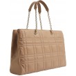 Women's Bag Calvin Klein Re-Lock Quilt Tote W/LPT CMPT K60K609880-RBC Camel