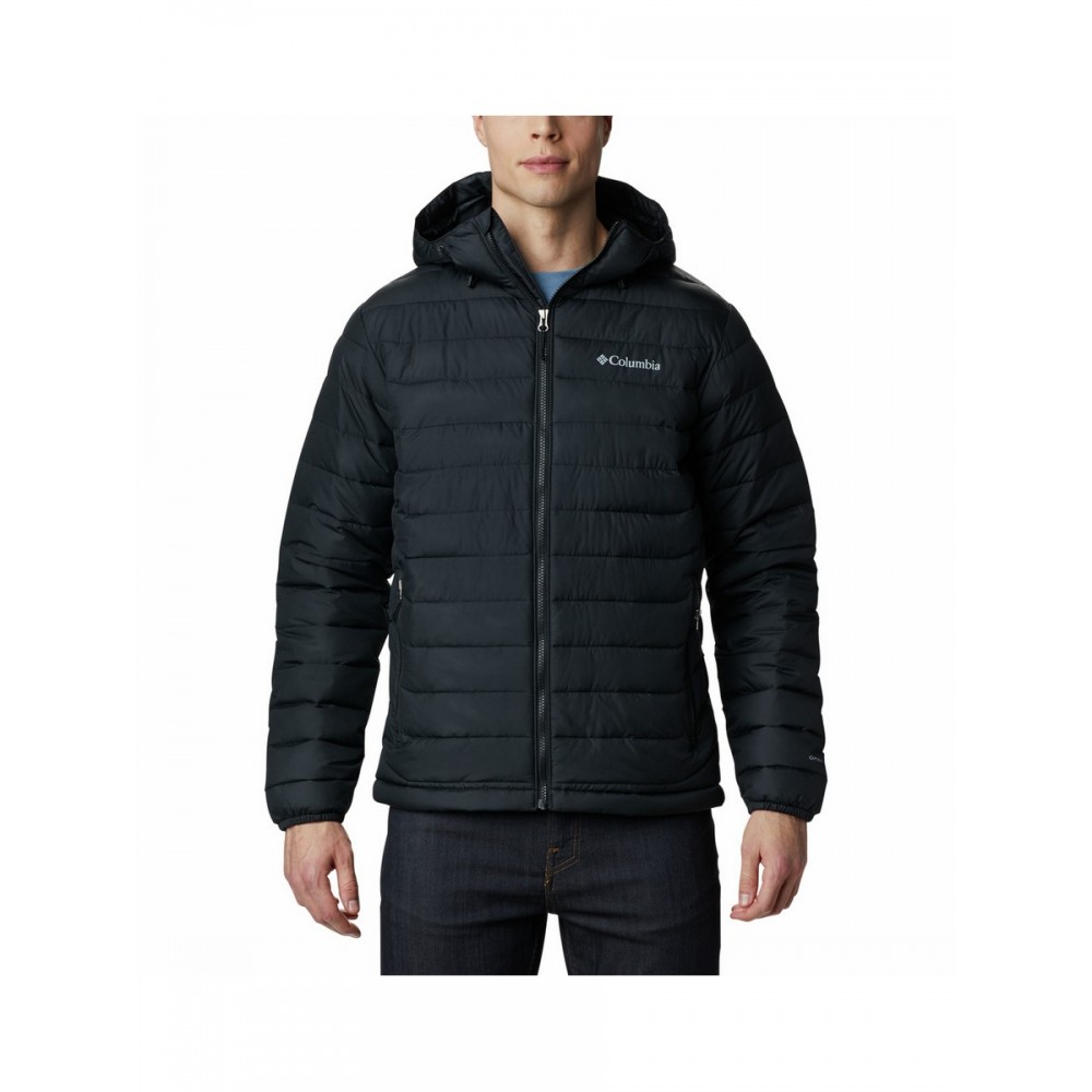 Ανδρικό Μπουφάν Columbia Powder Lite Hooded Jacket WO1151-010 Μαύρο