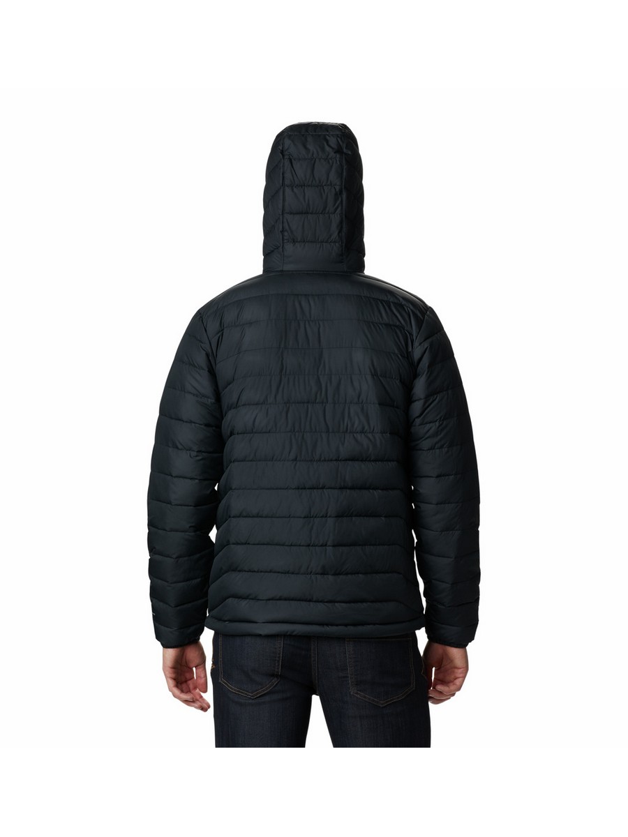 Ανδρικό Μπουφάν Columbia Powder Lite Hooded Jacket WO1151-010 Μαύρο