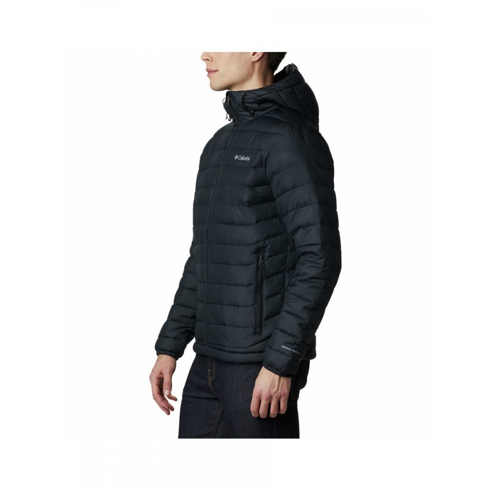 Men Columbia Powder Lite Hooded Jacket WO1151-010 Black