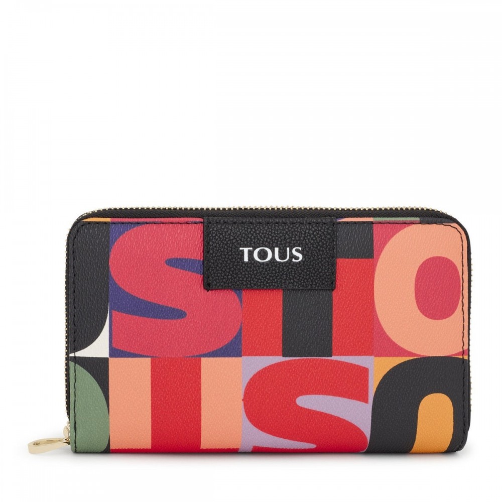 Women's Wallet Tous M. Tous Mimic 295901835 Black-Multi