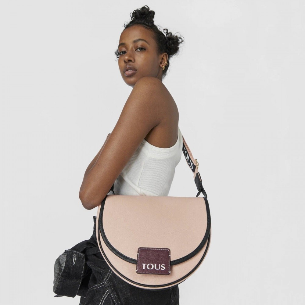 Women's Bag Tous M. T Halfmoon 295901539 Pink