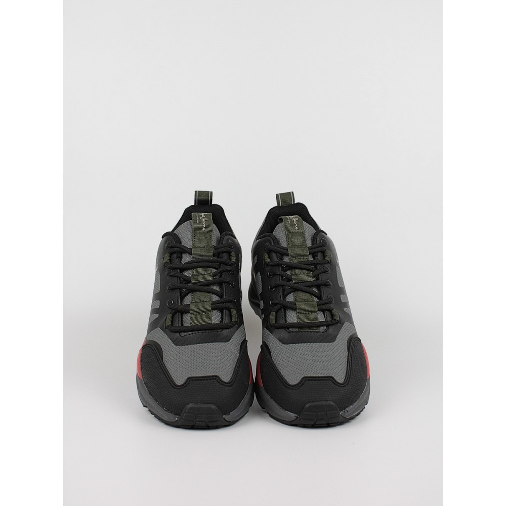 Ανδρικό Sneaker Pepe Jeans London Trail All Terrain PMS30857-999 Μαύρο -Γκρι