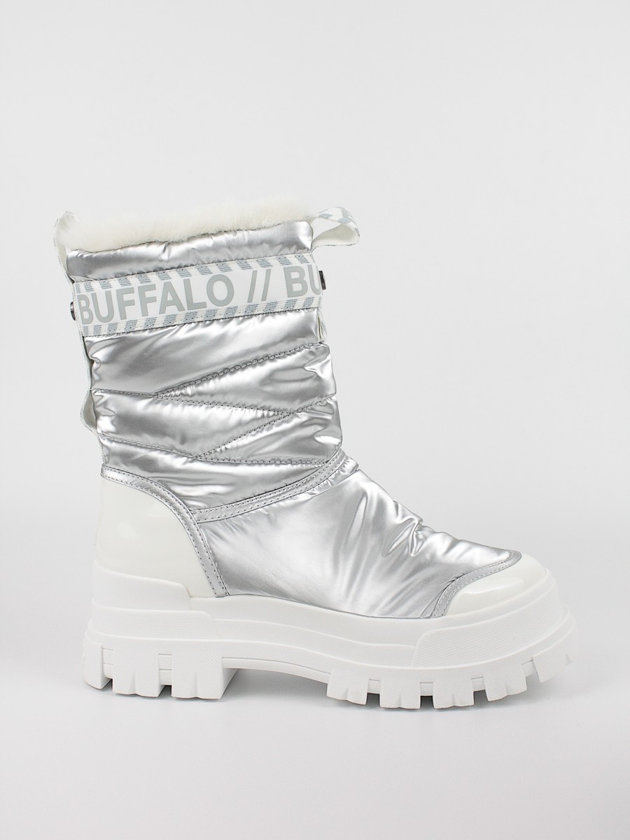 Women's Βοοτ Buffalo Aspha Quilt Snowboot BUF1622169 Silver