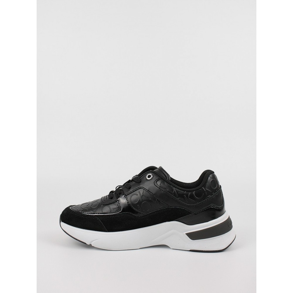 Γυναικεία Sneaker Calvin KLein Elevated Runner Lace Up HF Mix HW0HW01336-BAX Μαύρο