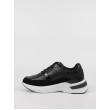 Γυναικεία Sneaker Calvin KLein Elevated Runner Lace Up HF Mix HW0HW01336-BAX Μαύρο