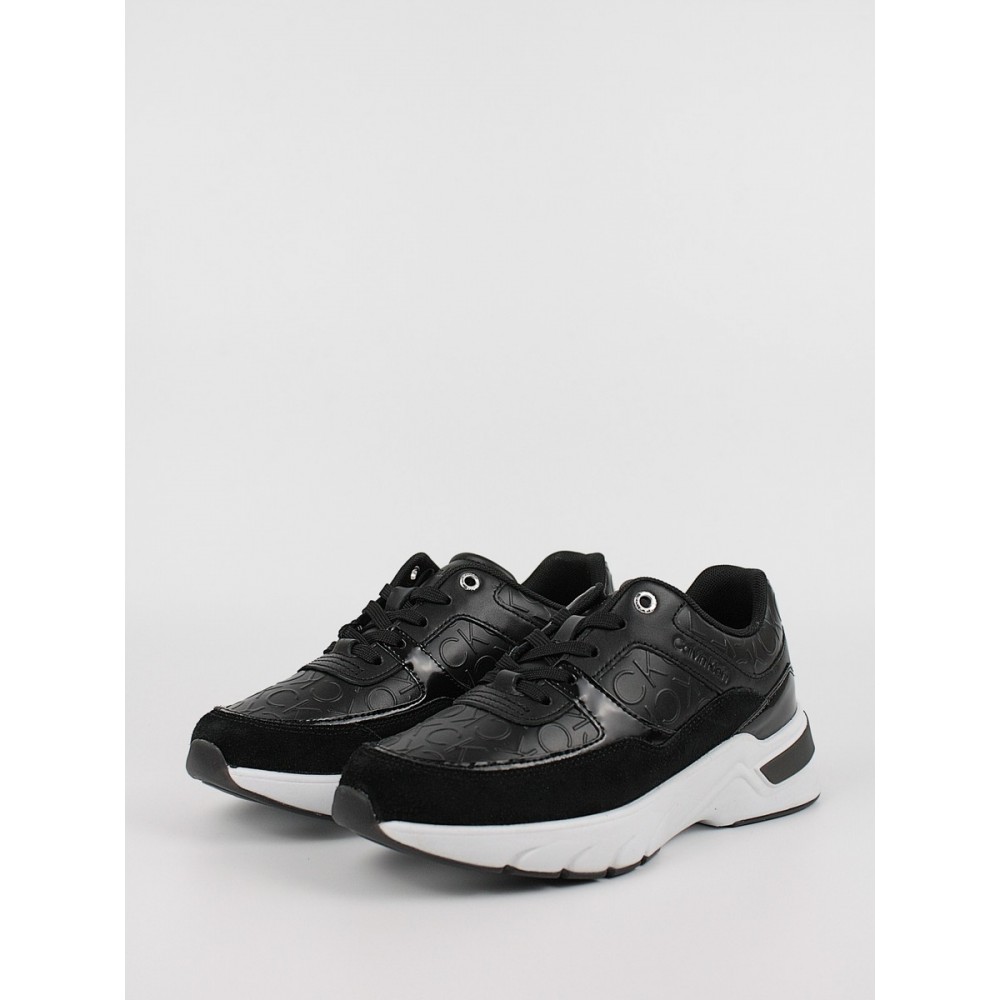 Γυναικεία Sneaker Calvin KLein Elevated Runner Lace Up HF Mix HW0HW01336-BAX Μαύρο