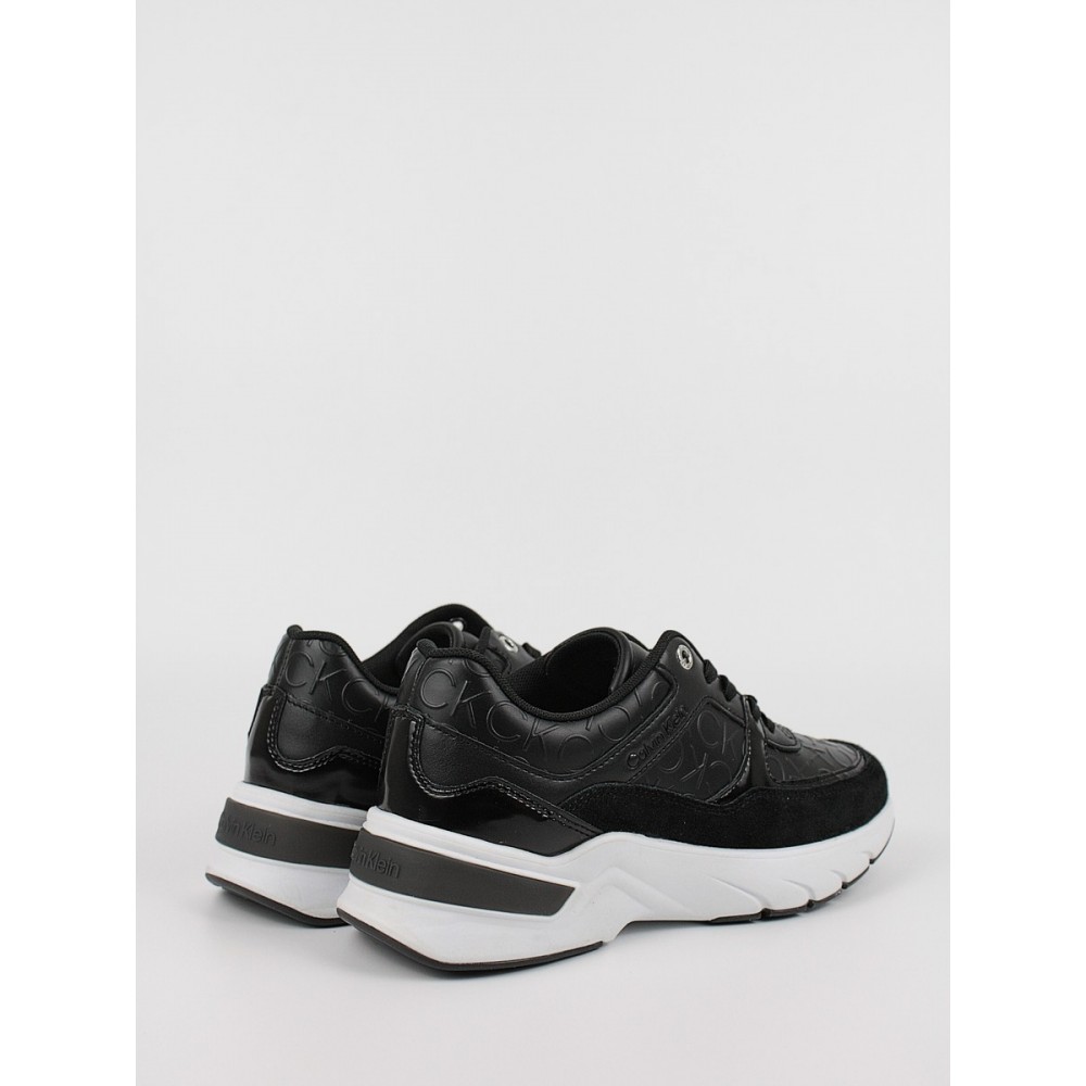 Γυναικεία Sneaker Calvin KLein Elevated Runner Lace Up HF Mix HW0HW01336-BAX Μαύρο