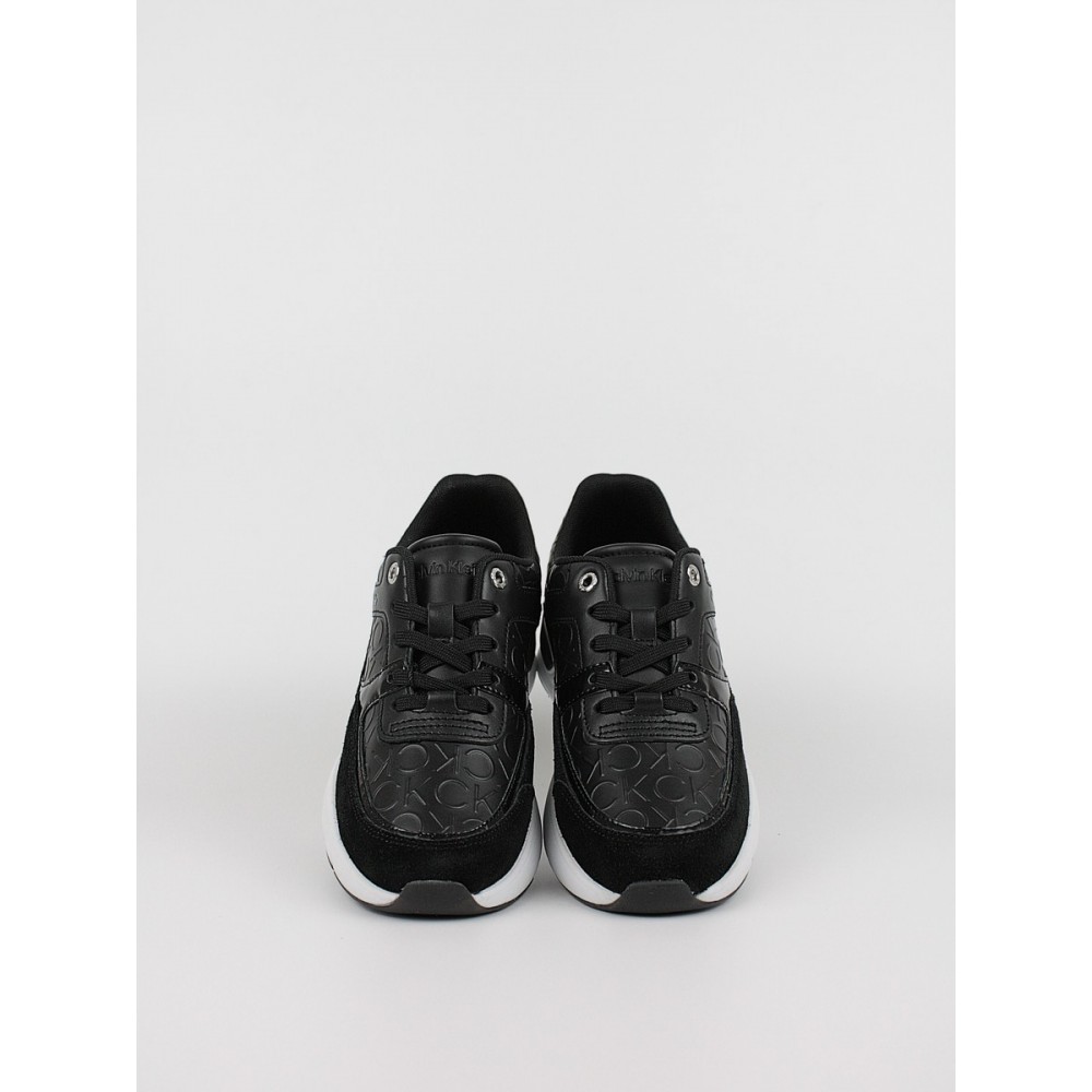 Γυναικεία Sneaker Calvin KLein Elevated Runner Lace Up HF Mix HW0HW01336-BAX Μαύρο