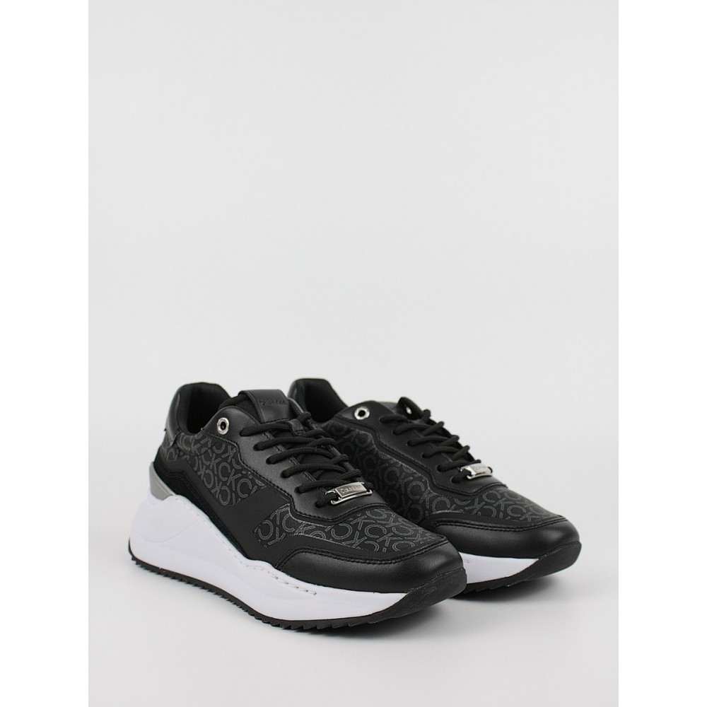 Γυναικεία Sneaker Calvin KLein Chunky Inter WDG Lace Up MN Mix HW0HW01272-0GK Μαύρο Γυναικεία Sneaker Calvin KLein Chunky Inter WDG Lace Up MN Mix HW0HW01272-0GK Μαύρο