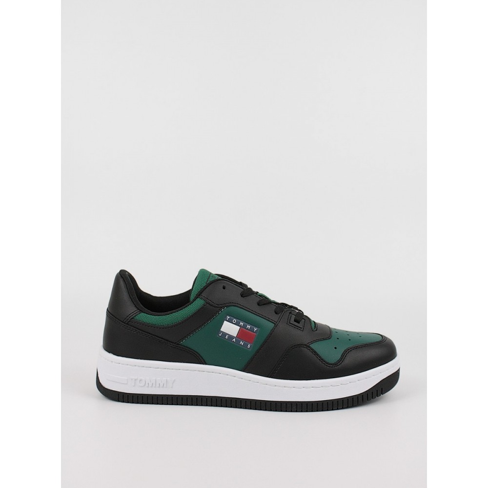 Ανδρικό Sneaker Tommy Hilfiger Tommy Jeans Seasonal Basket EM0EM01077-0GK Πράσινο- Μαύρο