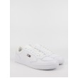 Ανδρικό Sneaker Tommy Hilfiger Tommy Jeans City Leather Cupsole EM0EM01069-YBR Ασπρο