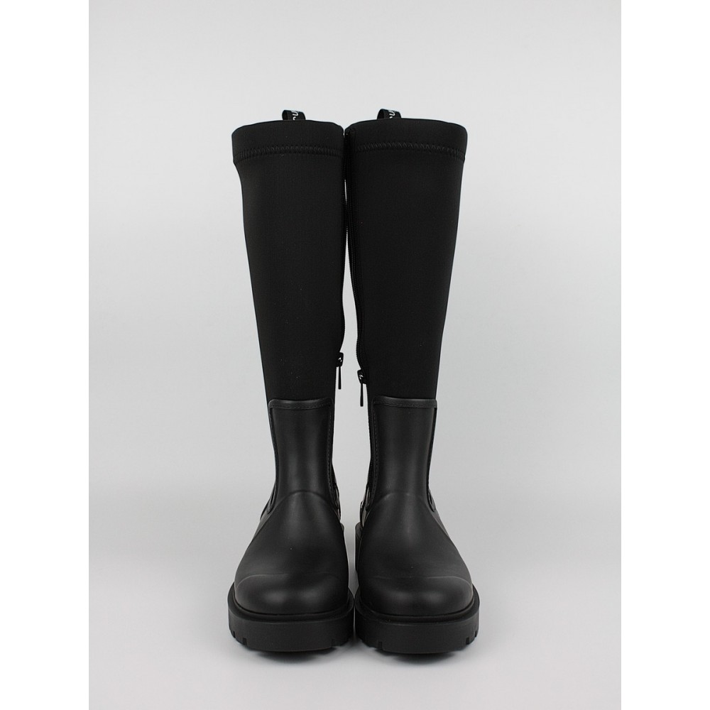 Γυναικεία Μπότα Calvin KLein High Rainboot Neopren YW0YW00838-BDS Μαύρο