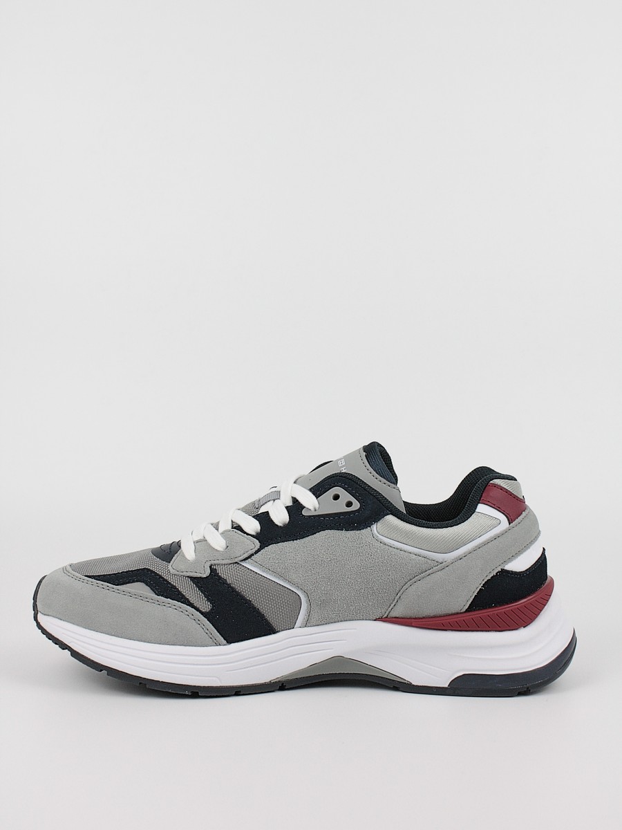 Ανδρικό Sneaker Tommy Hilfiger Prep Sneaker Mix FM0FM04274-PRT Γκρι