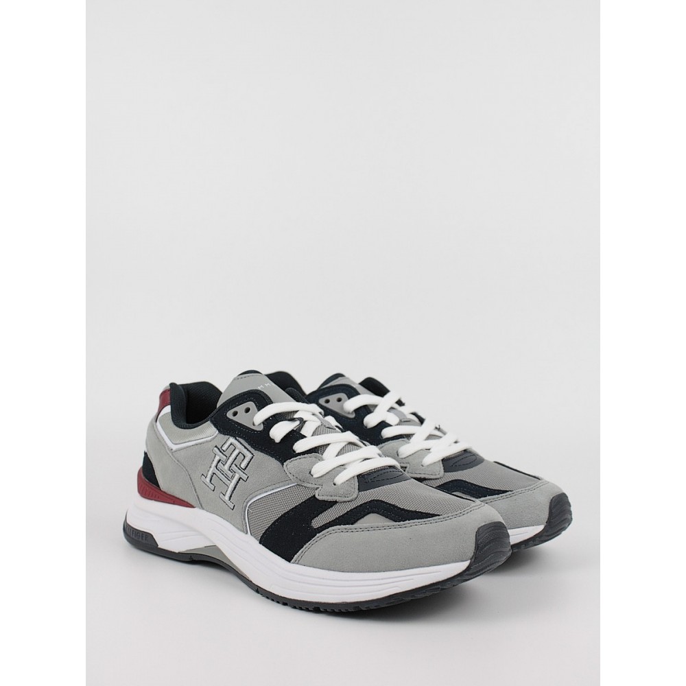 Ανδρικό Sneaker Tommy Hilfiger Prep Sneaker Mix FM0FM04274-PRT Γκρι