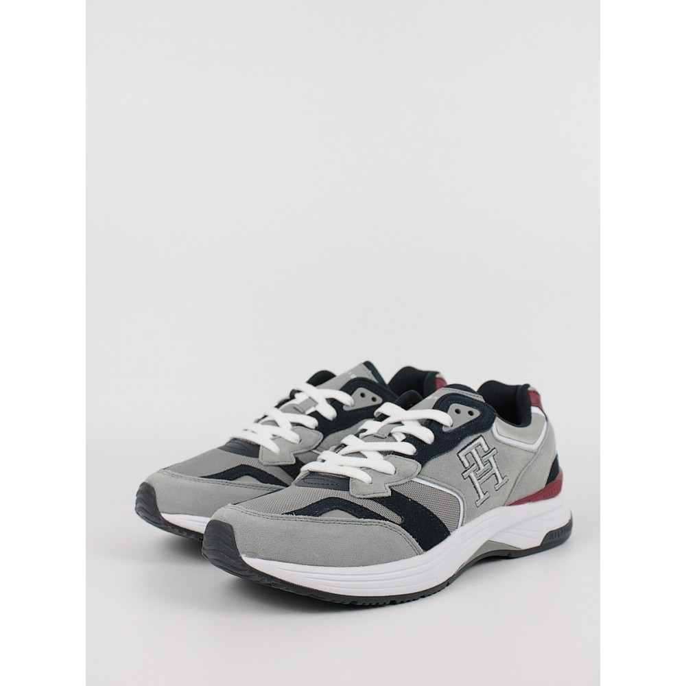 Ανδρικό Sneaker Tommy Hilfiger Prep Sneaker Mix FM0FM04274-PRT Γκρι