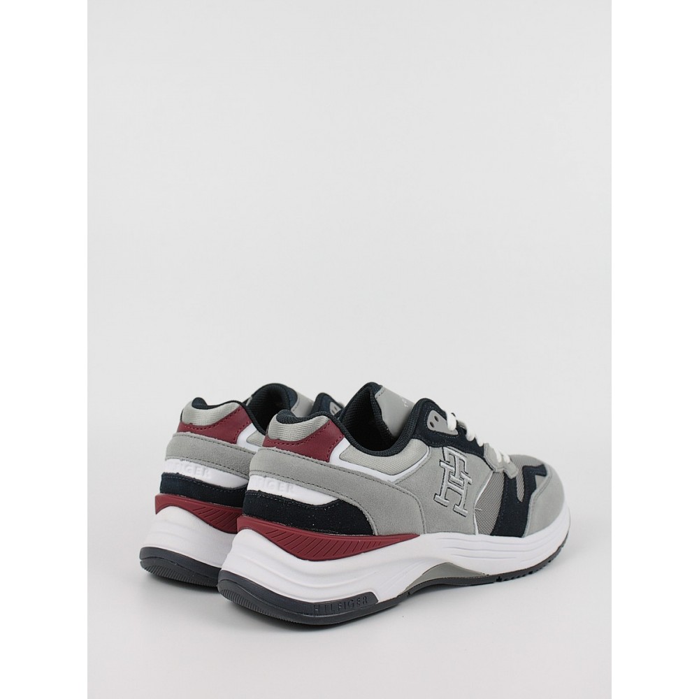 Ανδρικό Sneaker Tommy Hilfiger Prep Sneaker Mix FM0FM04274-PRT Γκρι