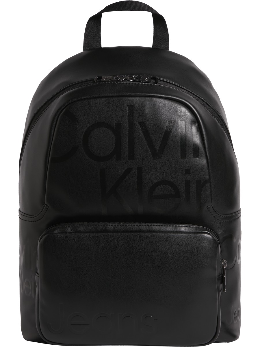 Men Backpack Calvin Klein Monogram Soft Campus Bp40 Aop K50K509775-0GJ Black