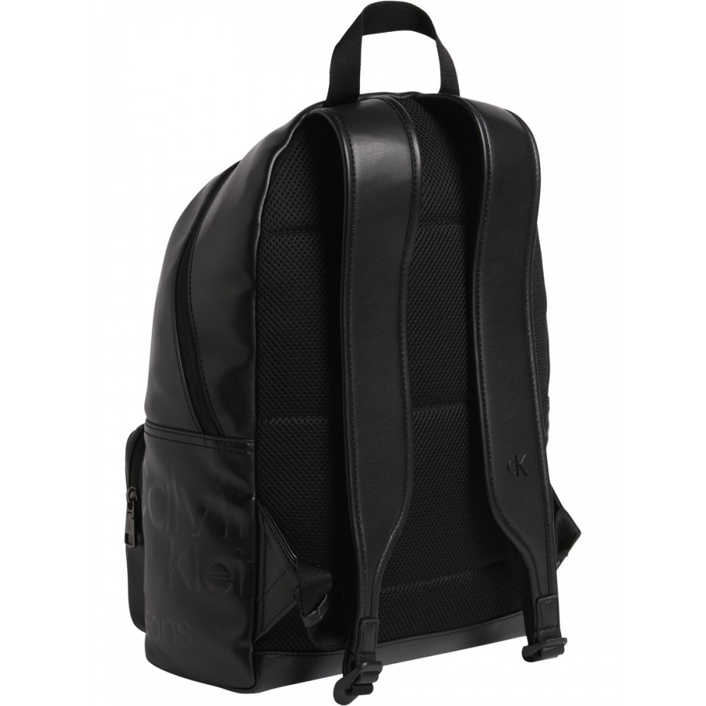 Men Backpack Calvin Klein Monogram Soft Campus Bp40 Aop K50K509775-0GJ Black