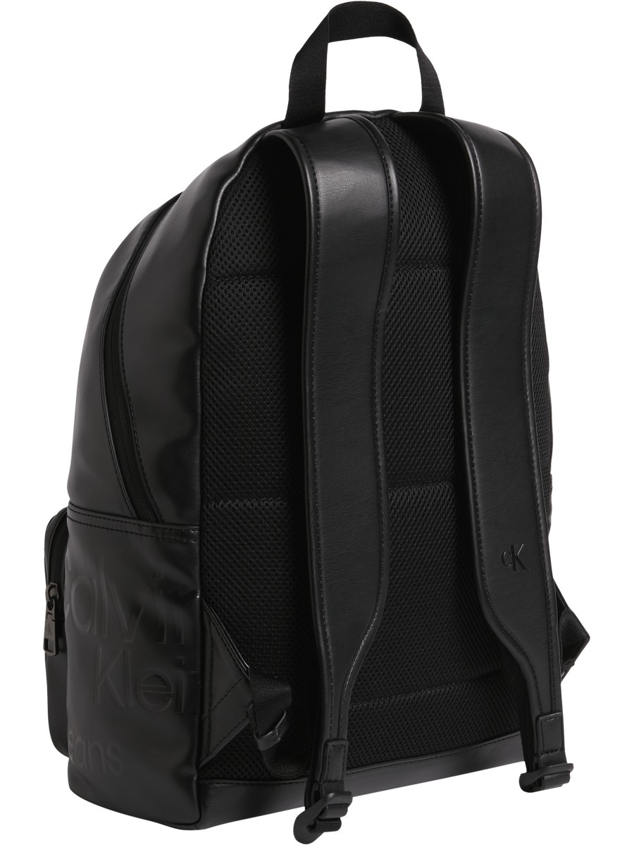 Men Backpack Calvin Klein Monogram Soft Campus Bp40 Aop K50K509775-0GJ Black