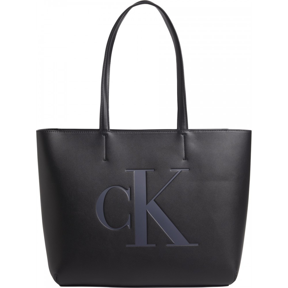 Women\'s Bag Calvin Klein Sculpted Shopper 29 Mono K60K610071-BDS Black