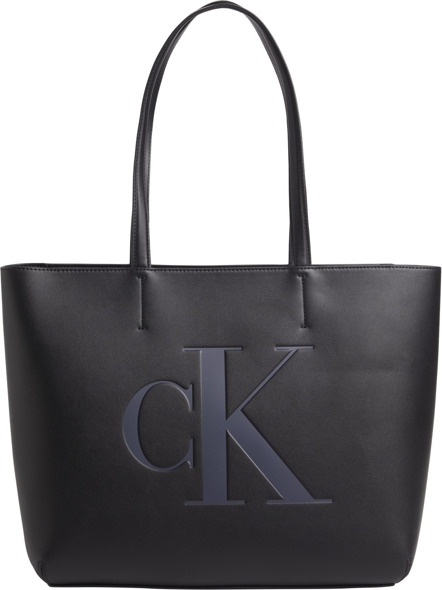 Γυναικεία Τσάντα Calvin Klein Sculpted Shopper 29 Mono K60K610071-BDS Μαύρη