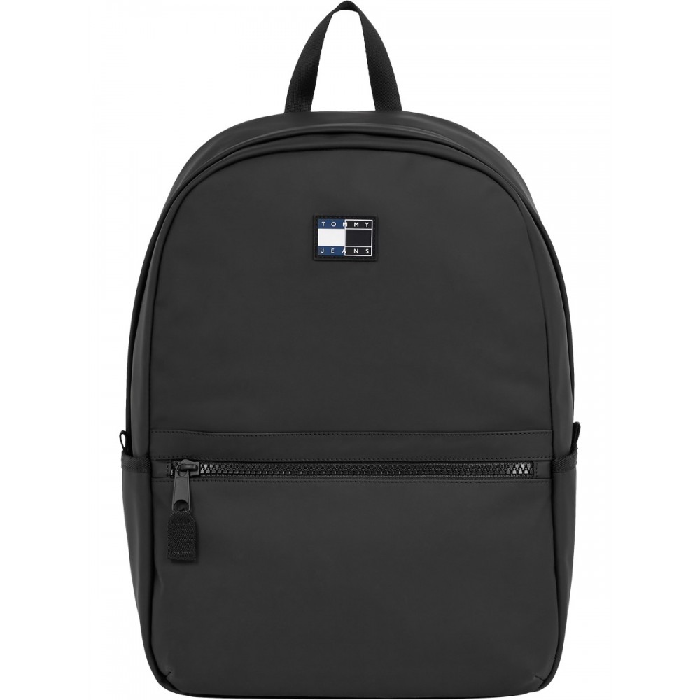 Men Backpack Monogram Tommy Hilfiger Tjm Collegiate Backpack AM0AM09707BDS Black
