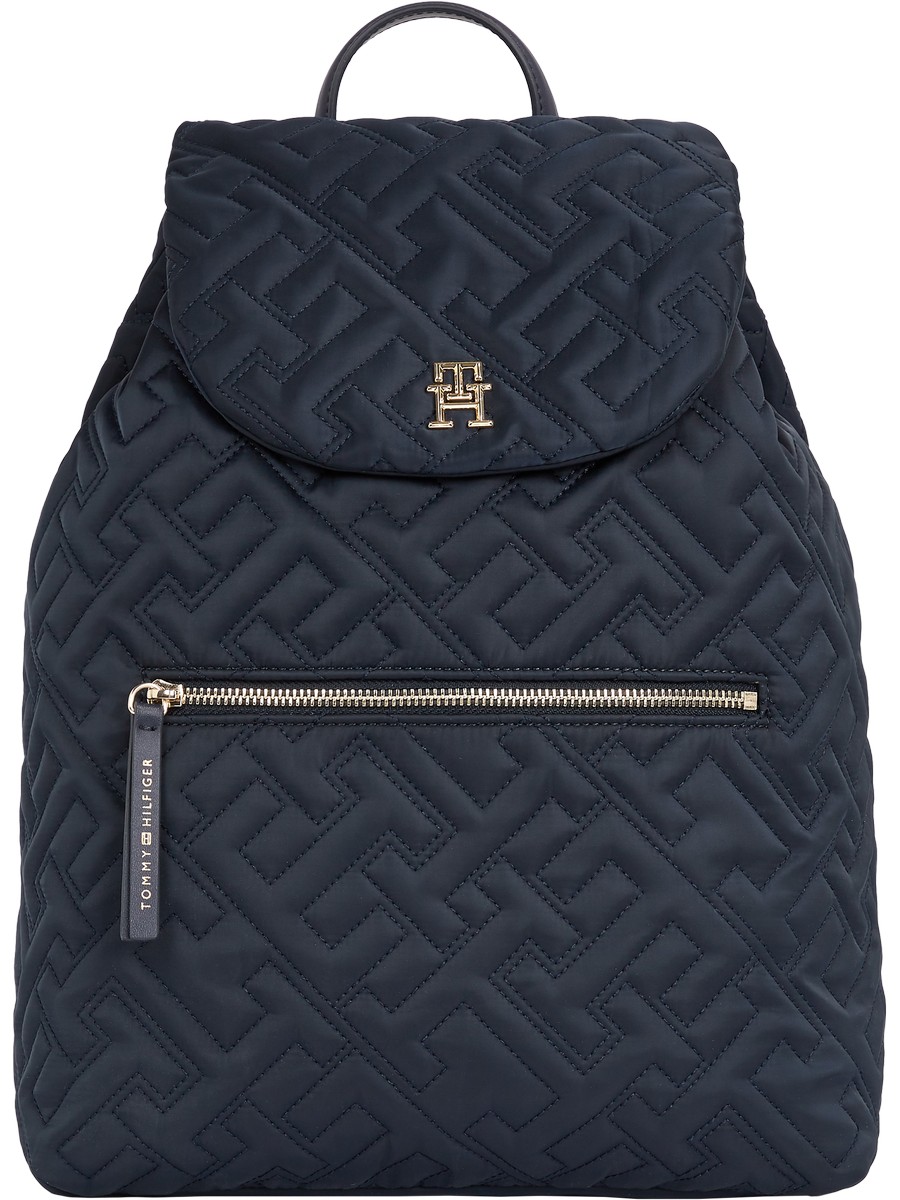 Women Backpack Tommy Hilfiger My Tommy IdolBackpack Mono AW0AW13139-DW5 Blue