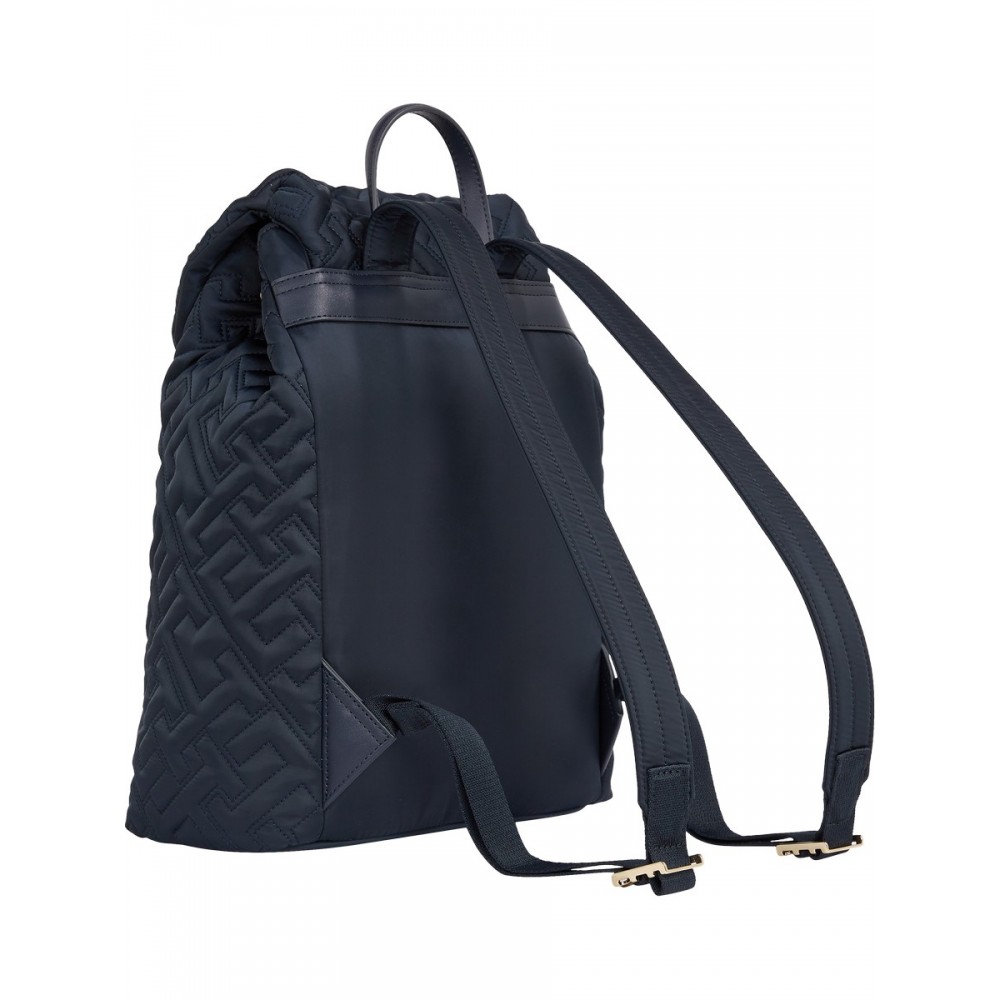Women Backpack Tommy Hilfiger My Tommy IdolBackpack Mono AW0AW13139-DW5 Blue