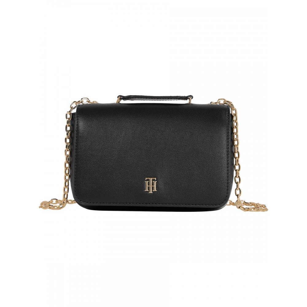 Women Bag Tommy Hilfiger Th Timeless Chain Crossover AW0AW13172-BDS Black