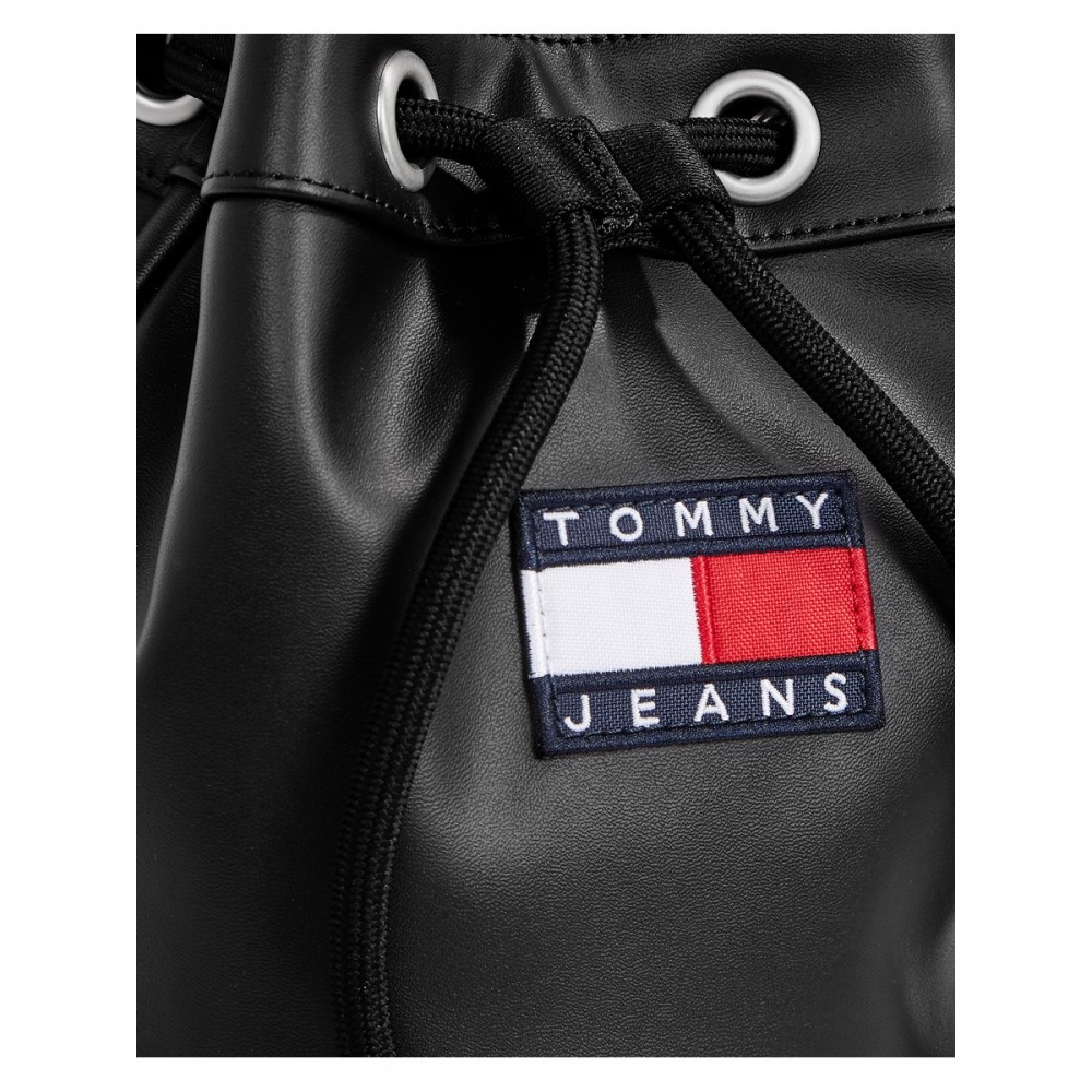 Γυναικεία Τσάντα Tommy Hilfiger Tjw Heritage Bucket Bag AW0AW12562-0GJ Μαύρη