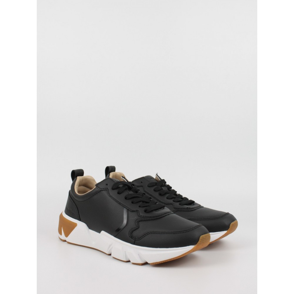 Men Sneaker Calvin KLein Low Top Lace Up Vegan Lth HM0HM00648-BEH Black Men Sneaker Calvin KLein Low Top Lace Up Vegan Lth HM0HM00648-BEH Black