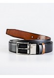 Men Belt Tzevelion BL 205 DΤ Black-Brown