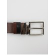 Men Belt Tzevelion BL 205 DΤ Black-Brown