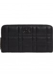 Women Wallet Calvin Klein Re-Lock Quilt Z/A Wallet LG K60K609912-BAX Black