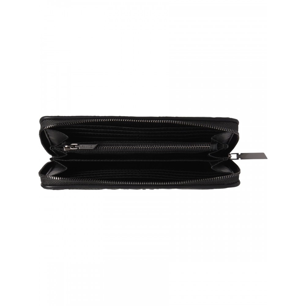 Women Wallet Calvin Klein Re-Lock Quilt Z/A Wallet LG K60K609912-BAX Black